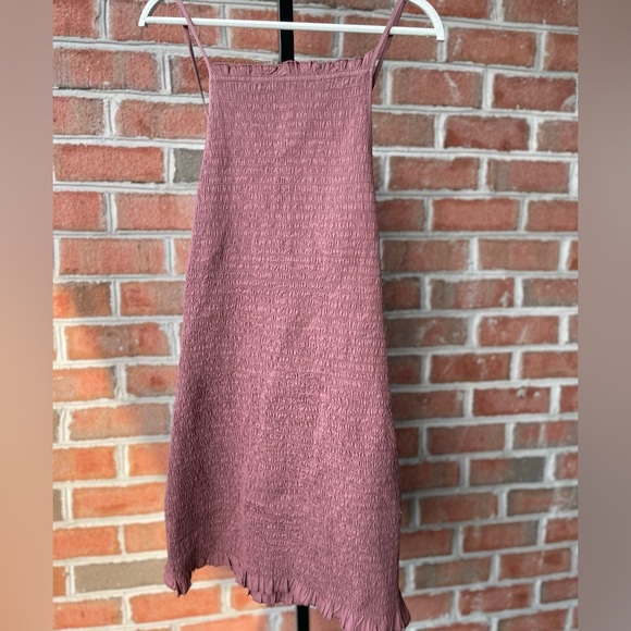 NWT Free People|| Iyla Smocked Mini, In Antique Oak Size Medium - Picture 3 of 8